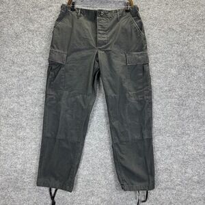 Propper Pants Mens 34x27 Black Combat Cargo Adjustable Waist Military Cotton